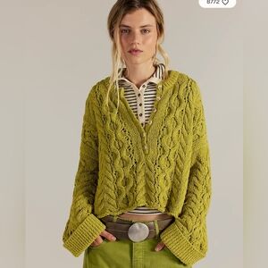 Free People Polly Cable-knit